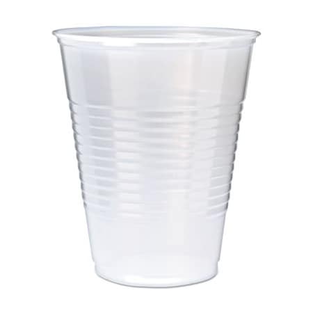 Fabri-Kal RK RIBBED COLD DRINK CUPS, 12OZ, TRANSLUCENT, 50/SLEEVE, 20 SLEEVES/CARTON, PK1000 RK12